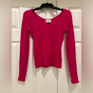 Universal Thread Scoop Neck Long Sleeve Tee